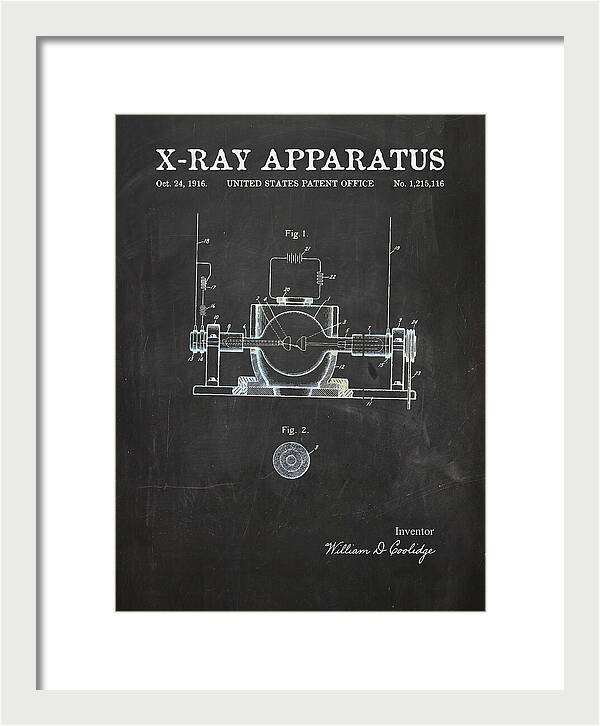 X Ray Apparatus Coolidge Tube Chalkboard Patent Us1215116a