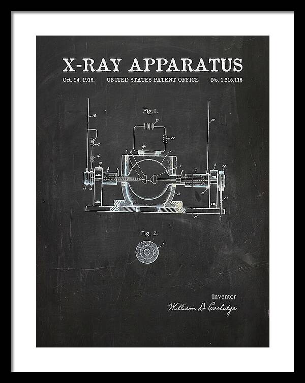 X Ray Apparatus Coolidge Tube Chalkboard Patent Us1215116a