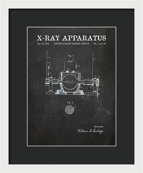 X Ray Apparatus Coolidge Tube Chalkboard Patent Us1215116a