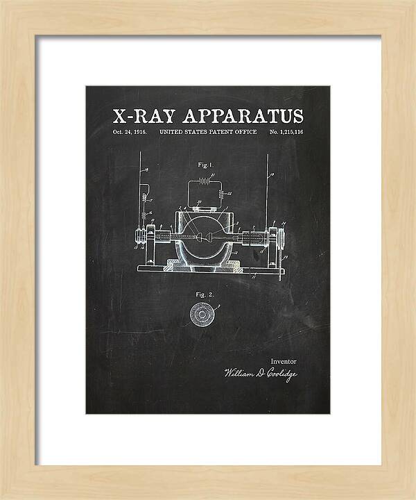 X Ray Apparatus Coolidge Tube Chalkboard Patent Us1215116a