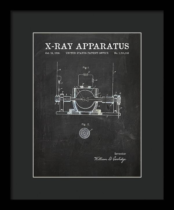 X Ray Apparatus Coolidge Tube Chalkboard Patent Us1215116a