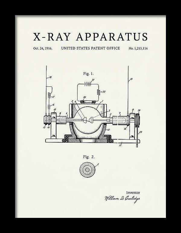 X Ray Apparatus Coolidge Tube Minimalist Patent Us1215116a