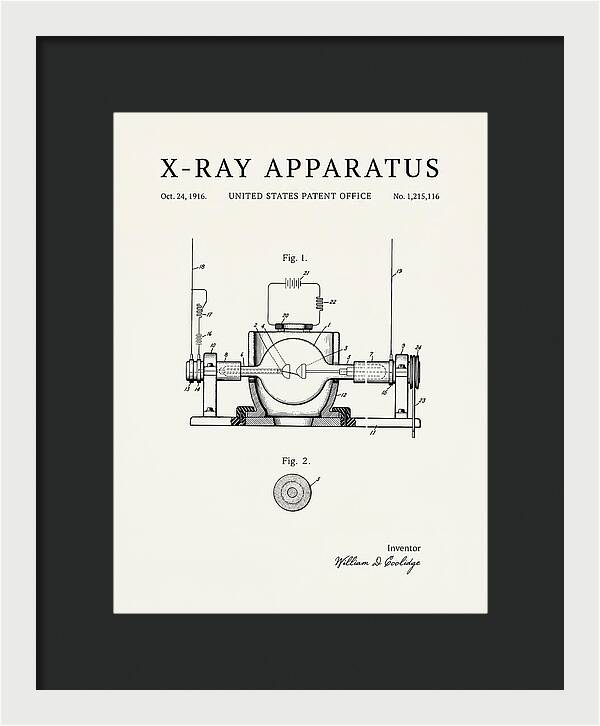 X Ray Apparatus Coolidge Tube Minimalist Patent Us1215116a