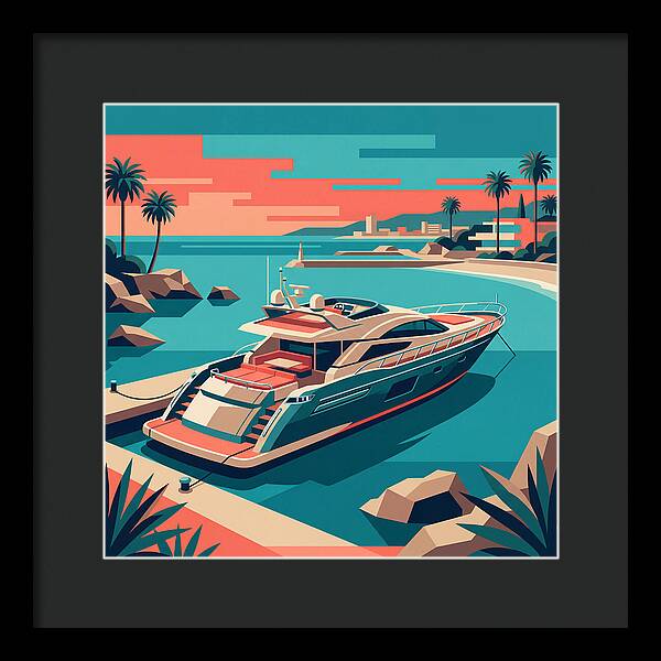 Yacht Serenity At Sunset