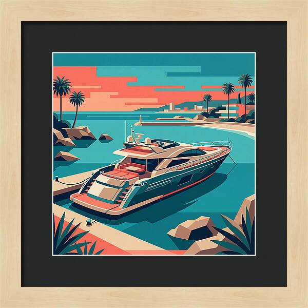 Yacht Serenity At Sunset