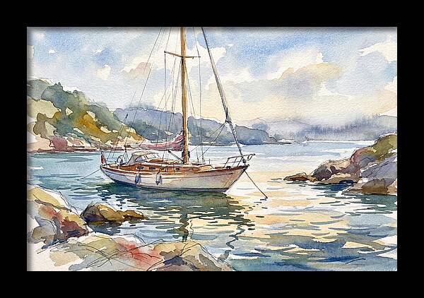Yacht Serenity In Tranquil Waters