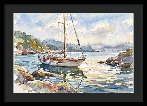 Yacht Serenity In Tranquil Waters