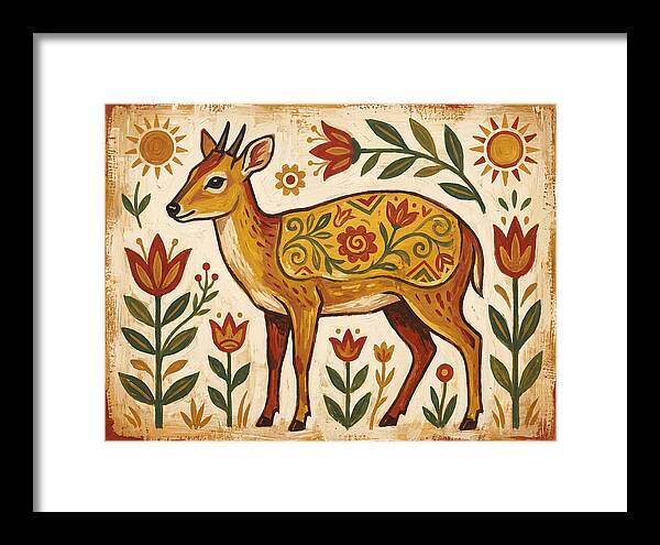 Yellow Backed Duiker Folk Art