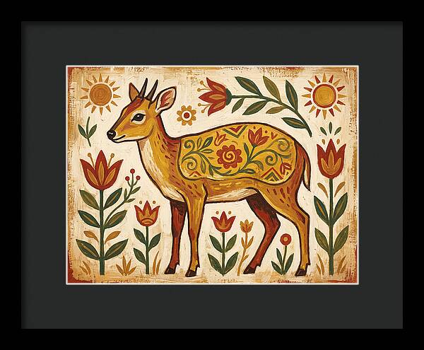 Yellow Backed Duiker Folk Art