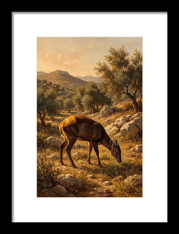 Yellow Backed Duiker Grazing