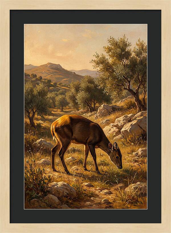 Yellow Backed Duiker Grazing