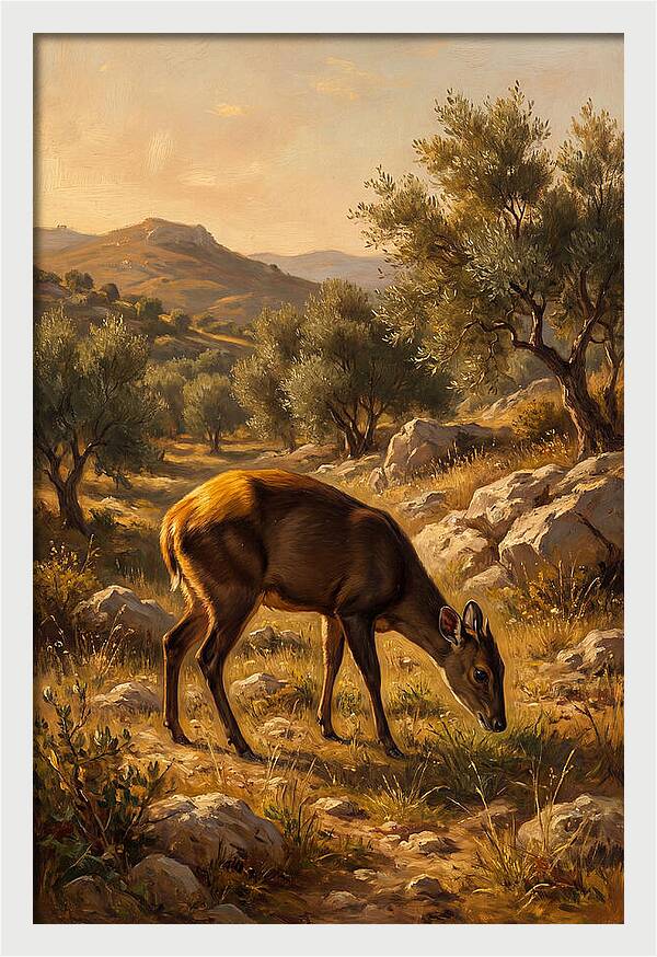 Yellow Backed Duiker Grazing