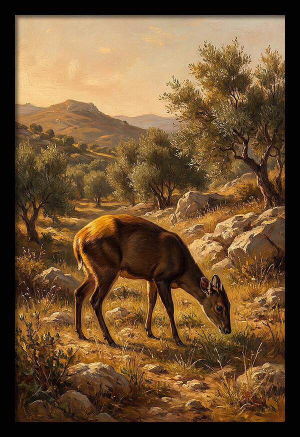 Yellow Backed Duiker Grazing