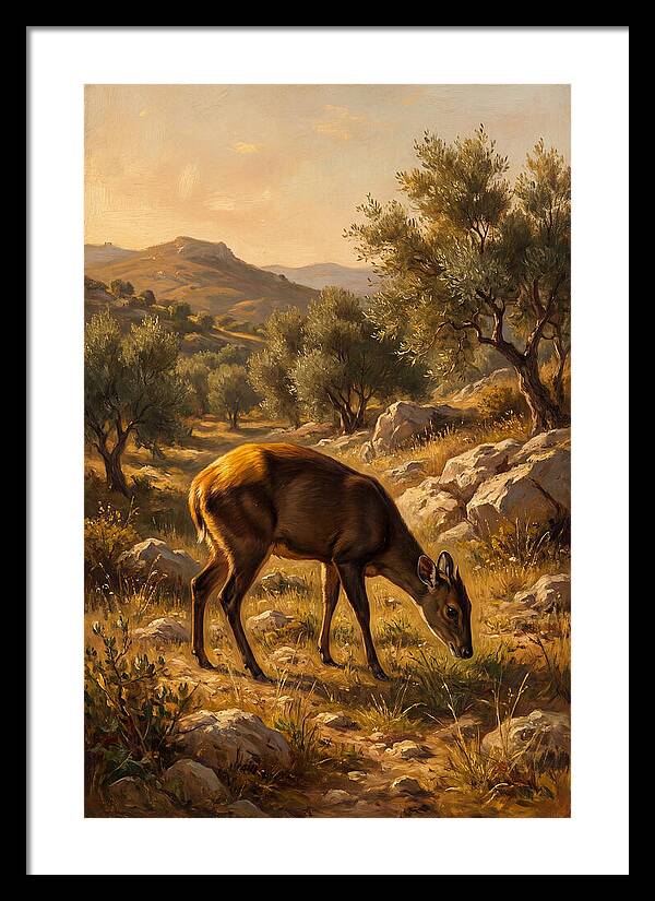 Yellow Backed Duiker Grazing