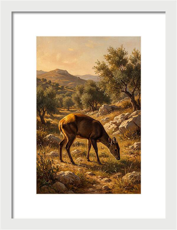 Yellow Backed Duiker Grazing