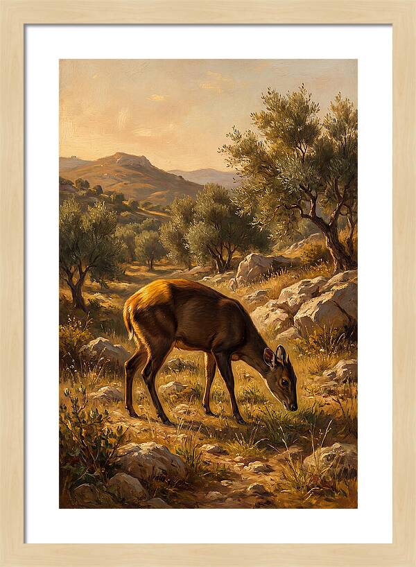 Yellow Backed Duiker Grazing
