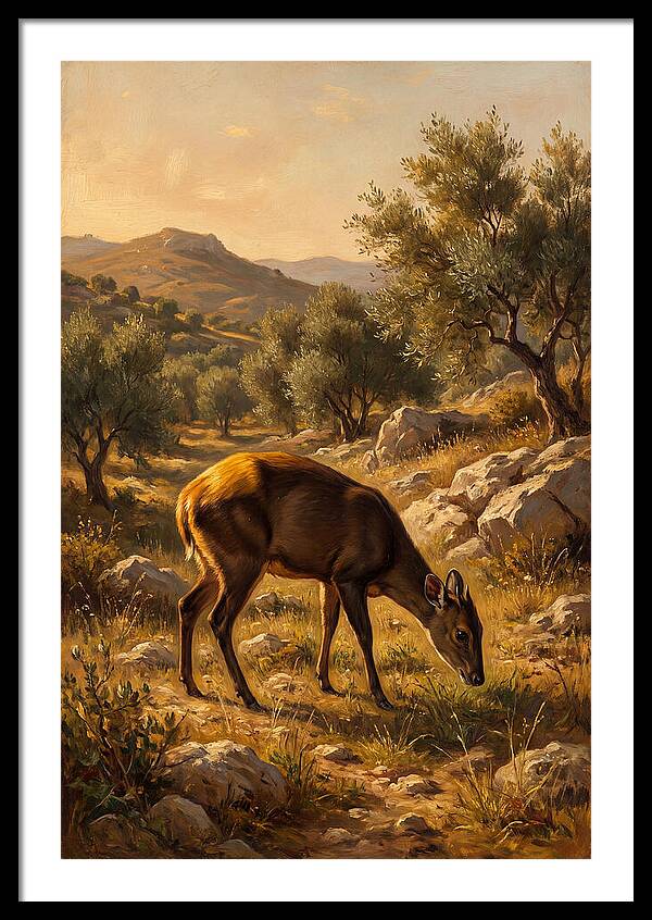 Yellow Backed Duiker Grazing