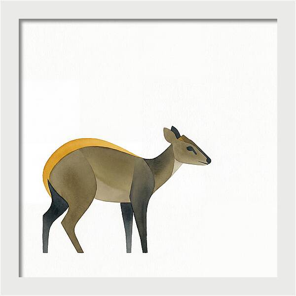 Yellow Backed Duiker Illustration