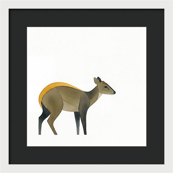 Yellow Backed Duiker Illustration