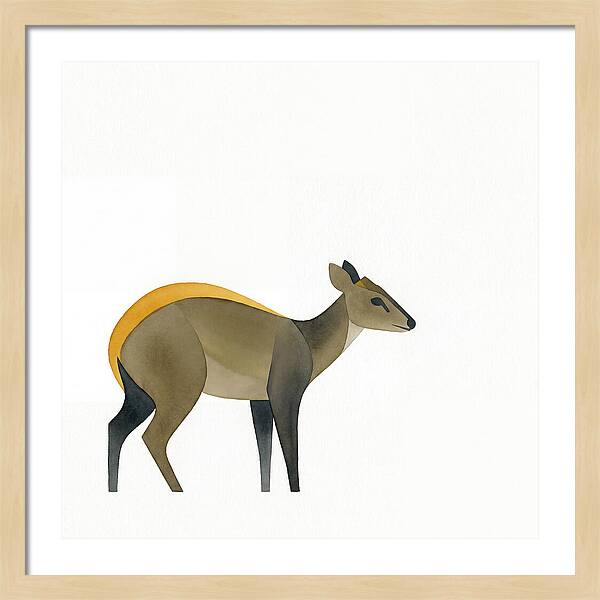 Yellow Backed Duiker Illustration