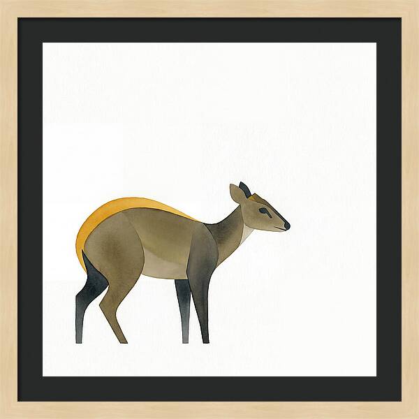 Yellow Backed Duiker Illustration