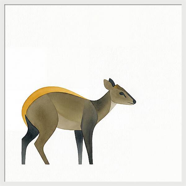 Yellow Backed Duiker Illustration
