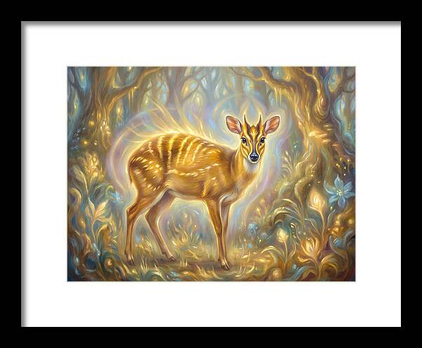 Yellow Backed Duiker In Enchanted Forest