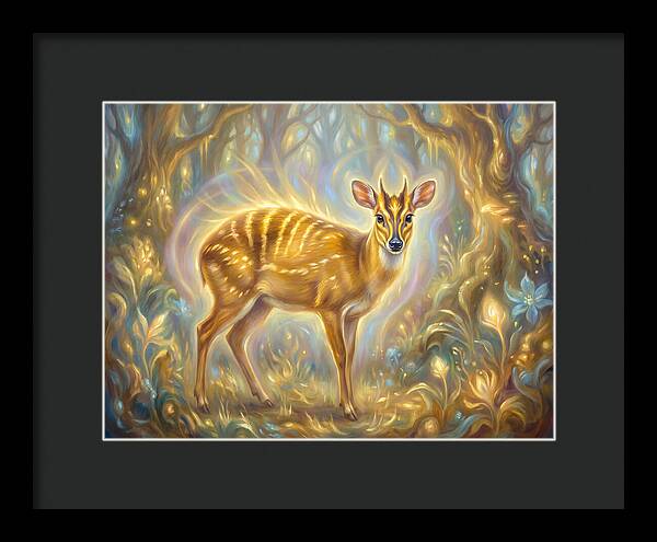 Yellow Backed Duiker In Enchanted Forest