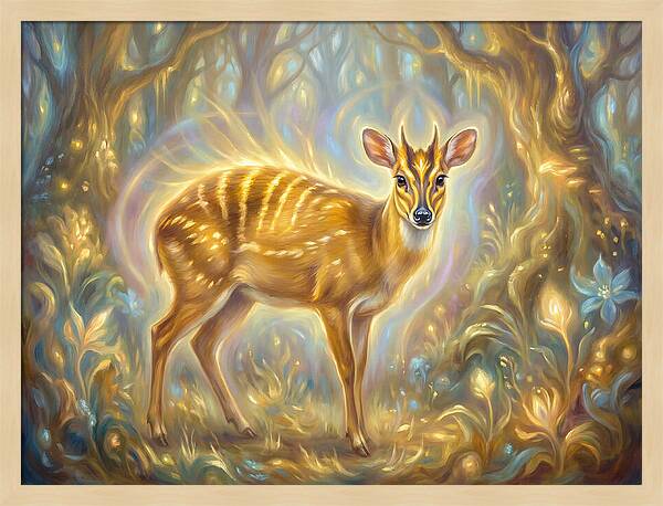 Yellow Backed Duiker In Enchanted Forest