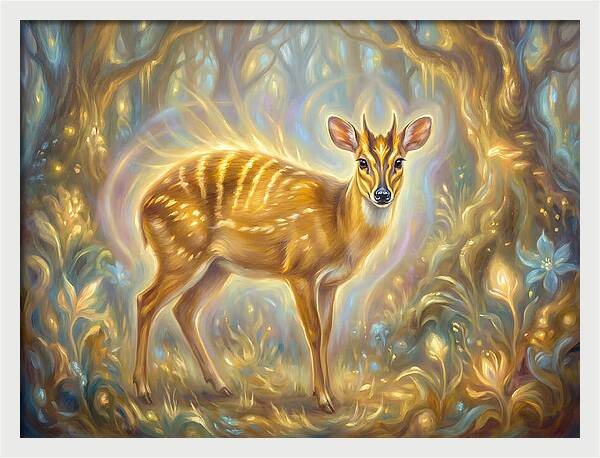 Yellow Backed Duiker In Enchanted Forest