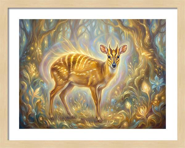 Yellow Backed Duiker In Enchanted Forest