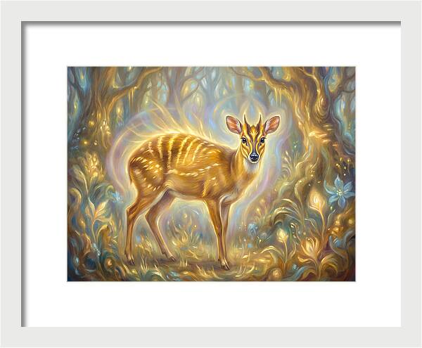 Yellow Backed Duiker In Enchanted Forest