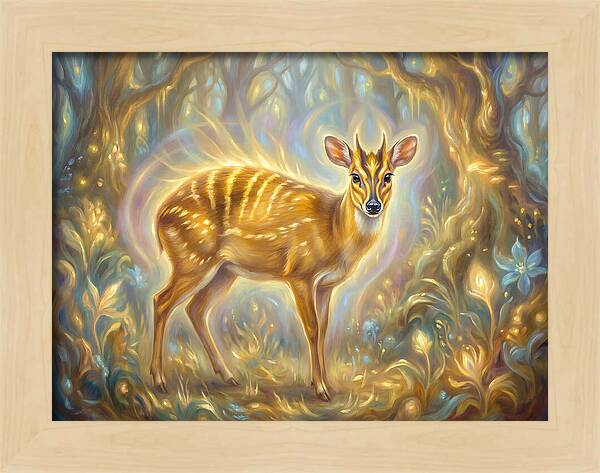 Yellow Backed Duiker In Enchanted Forest