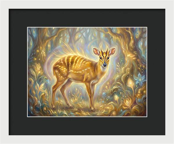 Yellow Backed Duiker In Enchanted Forest