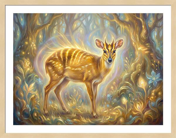Yellow Backed Duiker In Enchanted Forest
