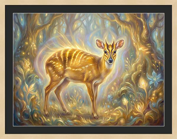 Yellow Backed Duiker In Enchanted Forest
