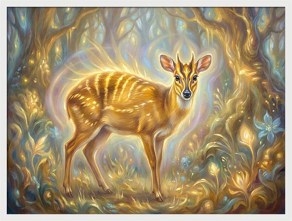 Yellow Backed Duiker In Enchanted Forest