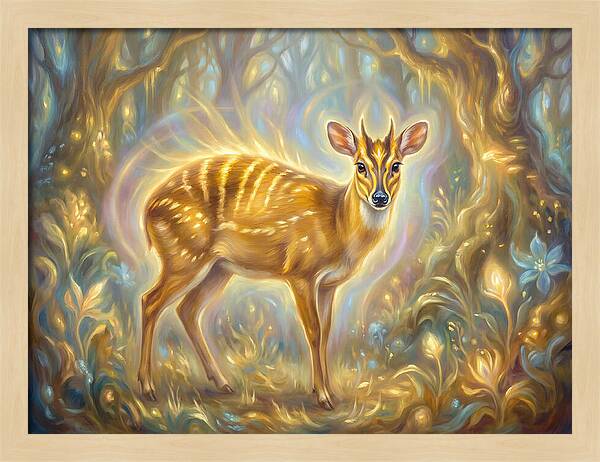 Yellow Backed Duiker In Enchanted Forest
