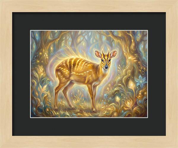 Yellow Backed Duiker In Enchanted Forest