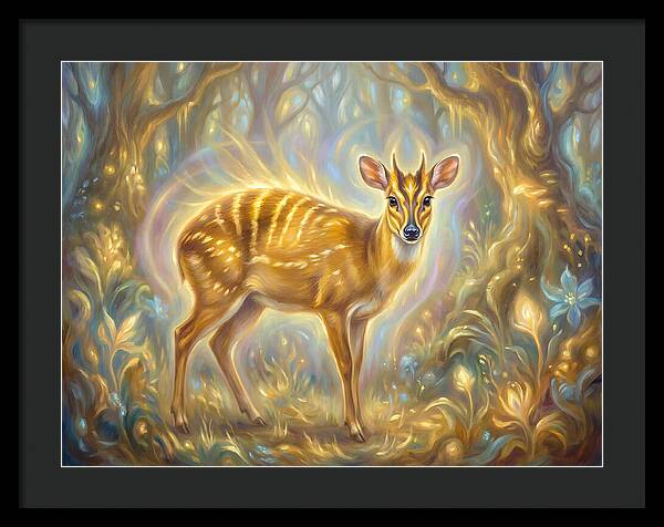 Yellow Backed Duiker In Enchanted Forest