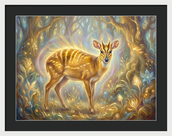 Yellow Backed Duiker In Enchanted Forest