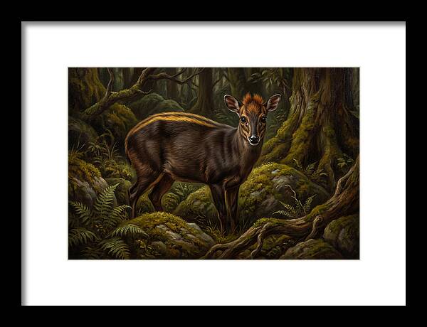 Yellow Backed Duiker In Forest