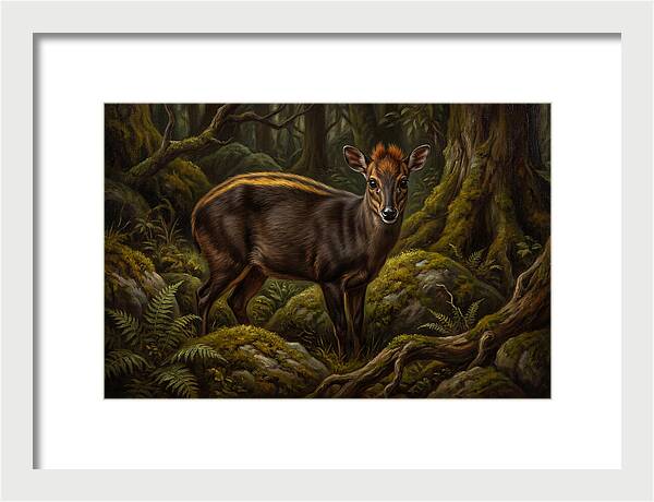 Yellow Backed Duiker In Forest