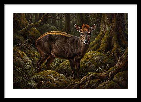 Yellow Backed Duiker In Forest