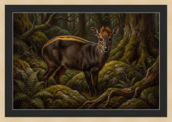 Yellow Backed Duiker In Forest