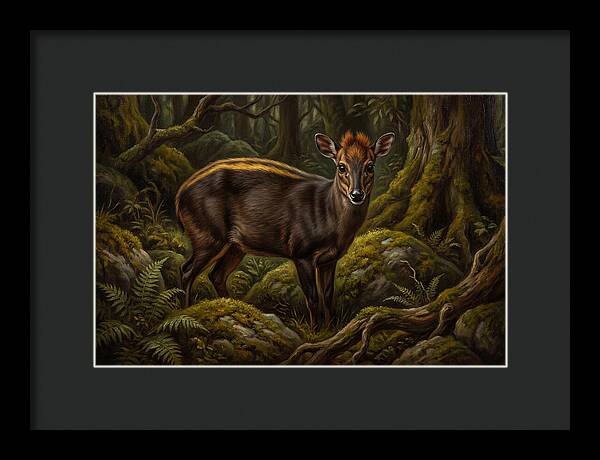 Yellow Backed Duiker In Forest