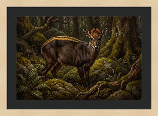 Yellow Backed Duiker In Forest