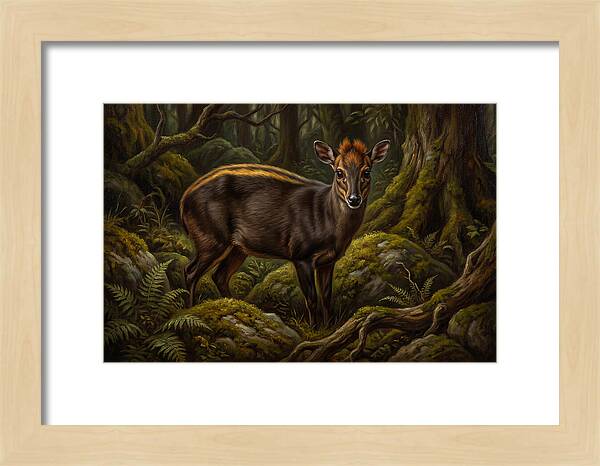 Yellow Backed Duiker In Forest