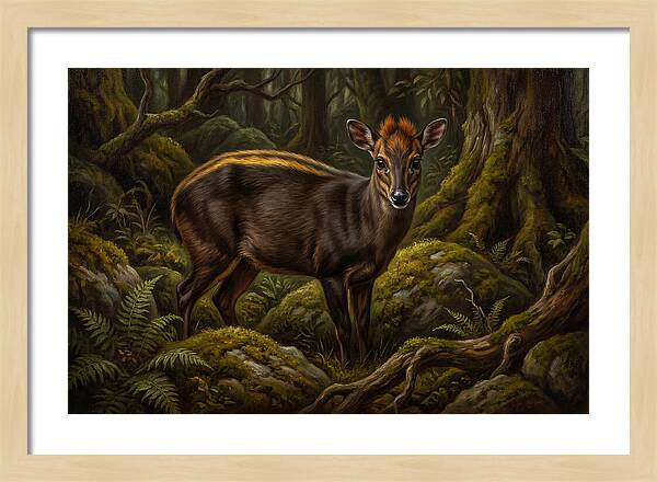 Yellow Backed Duiker In Forest