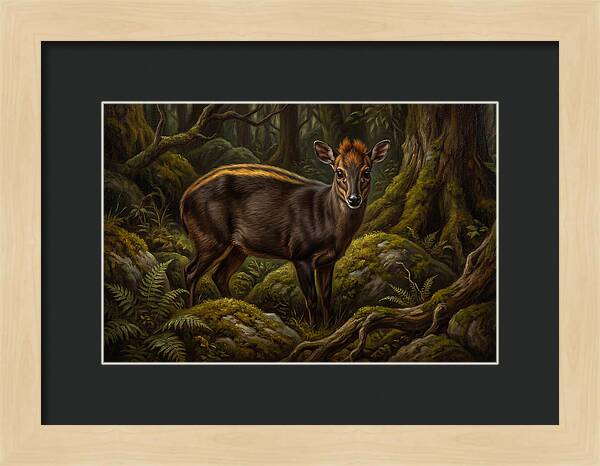 Yellow Backed Duiker In Forest